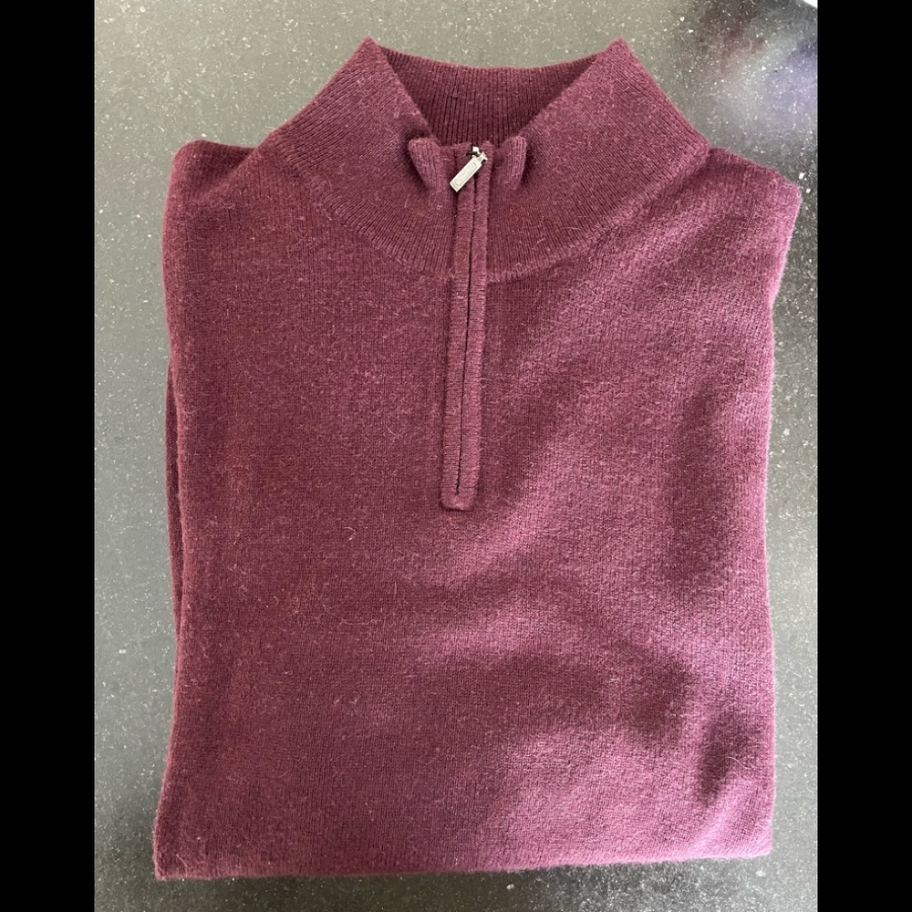 Cashmere 1/4 zip sweater